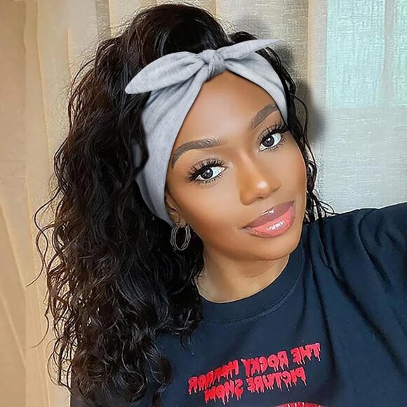 6 Packs Bow Headbands for Women 7’’ Extra Wide Head Bands for Women’s Hair Non S - Picture 4 of 7